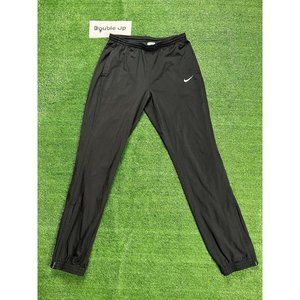NIKE Womens Sweatpants Dri-Fit Knit Black White Rare Size Medium
